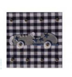 TABLEAU RACECAR SILVER BLUE SQUARES 3