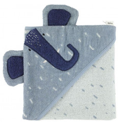 HOODED TOWEL 75X75CM MRS. ELEPHANT 25
