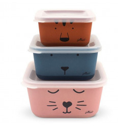 SNACKBOX BAMBOE ANIMAL CLUB 3PSC 202
