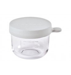 GLAZEN BEWAARPOTJE 150ML MISTGRIJS 243