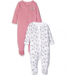 NBFNIGHTSUIT 2P W/F HEATHER ROSE NOOS 56