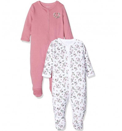 NBFNIGHTSUIT 2P W/F HEATHER ROSE NOOS 56