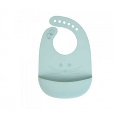 SILICONE BIB LITTLE CHUMS MOUS BLUE 231