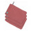 MUSLIN WASH GLOVE SET 3P ROSEWOOD 231