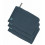 MUSLIN WASH GLOVE SET 3P NAVY 231
