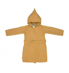 MUSLIN BATHROBE MUSTARD,24-36M 231
