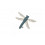 KNIT TOY RATTLE/CRACK DRAGONFLY BLU 231