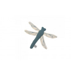 KNIT TOY RATTLE/CRACK DRAGONFLY BLU 231
