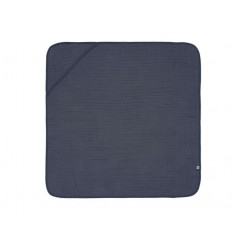 MUSLIN HOODED TOWEL NAVY 231