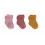 NEWBORN SOCK GOTS 3P ROSEWOOD15-18 25
