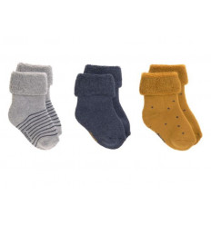 NEWBORN SOCK GOTS 3P ASS BLUE S19-22 25