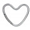HOOK HEART MATT SILVER 21