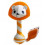 TEETHER RATTLE LEONARDO LION 22