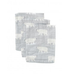 WASH CLOTH SET 3 PC. POLAR BEAR 233