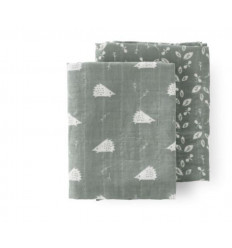 SWADD SET 2 ST 120X120CM HEDGEHOG 233