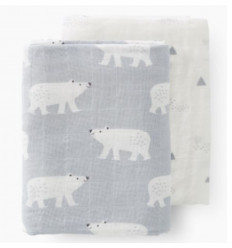 SWADD SET 2 ST 120X120 POLAR BEAR 233