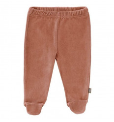 PANTS VELOURS WITH FEET ASH ROSE 0-3M 21
