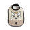 HIGH NECK BIB MOOSE SOFT BEIGE 201