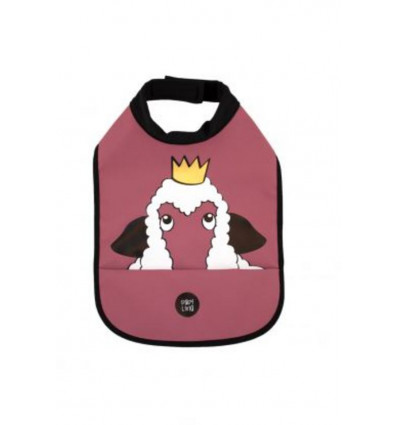 HIGH NECK BIB SHEEP BLUSHY BURGUNDY 201