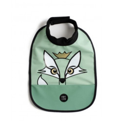HIGH NECK BIB FOX POWDER GREEN 201