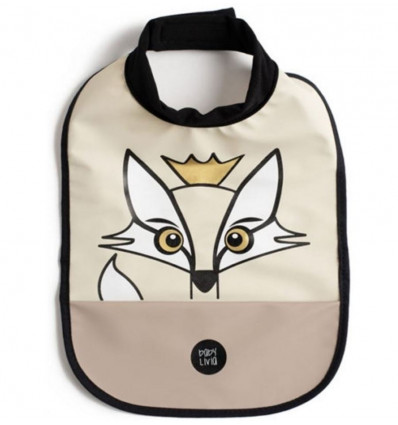 HIGH NECK BIB FOX SOFT BEIGE 201