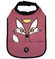 HIGH NECK BIB FOX BLUSHY BURGUNDY 201