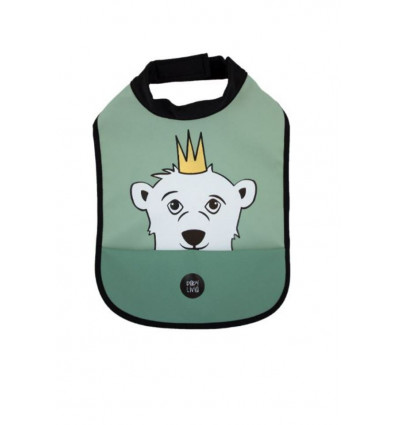 HIGH NECK BIB POLAR BEAR POWDER GRN 201
