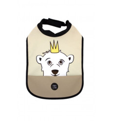 HIGH NECK BIB POLAR BEAR SOFT BEIGE 201