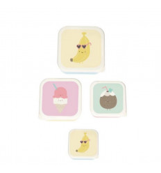 ALOHA LUNCHBOX SET OF 3 BANANA 20