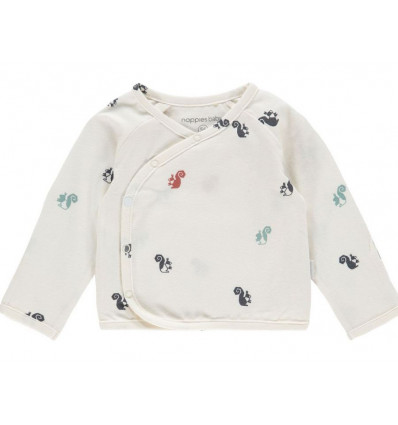 U T SHIRT OVERLAP KRIMPTON WHISPER WHITE