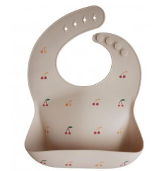 SILICONE BIB PATTERN CHERRIES 24