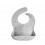 SILICONE BIB PATTERN GREY SAFARI 221