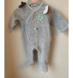 PLUME DB VELOURS GRIS 1M