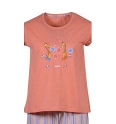 FILLES PYJAMAS, CORAIL 6M