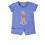 UNISEX PYJAMA, KONINGSBLAUW-WIT