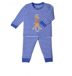 UNISEX PYJAMA, KONINGSBLAUW-WIT