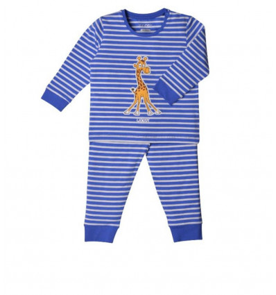UNISEX PYJAMA, KONINGSBLAUW-WIT
