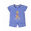 UNISEX PYJAMA, KONINGSBLAUW-WIT