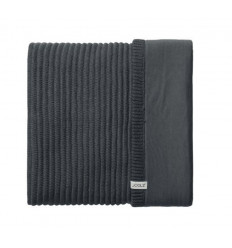 ESSENTIALS RIBBED BLANKET ANTHRACITE 201