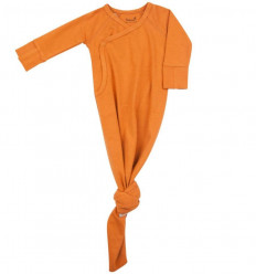 KNOTTED BABY GOWN 0-3 M INCA RUST 221