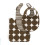 BIB/BURB SET DOTS CHOCOLATE