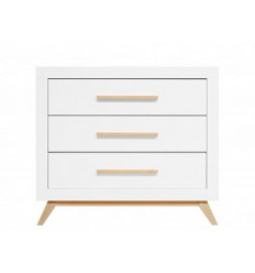 COMMODE 3 TIR FENNA BLANC/NATUREL 23