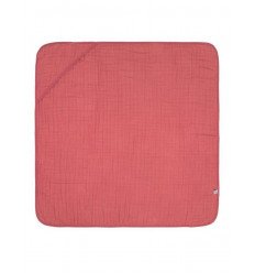 MUSLIN HOODED TOWEL ROSEWOOD 231