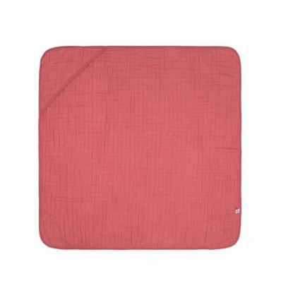 MUSLIN HOODED TOWEL ROSEWOOD 231