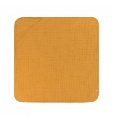 MUSLIN HOODED TOWEL MUSTARD 21