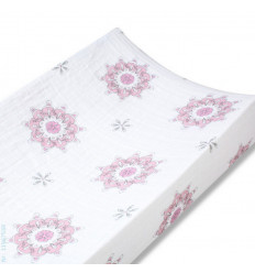 CHANGING MAT COVER BIRDS MEDALLIONS 3