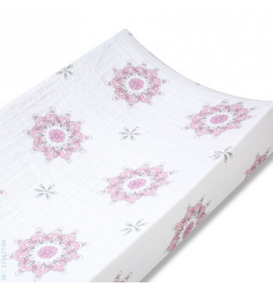 CHANGING MAT COVER BIRDS MEDALLIONS 3