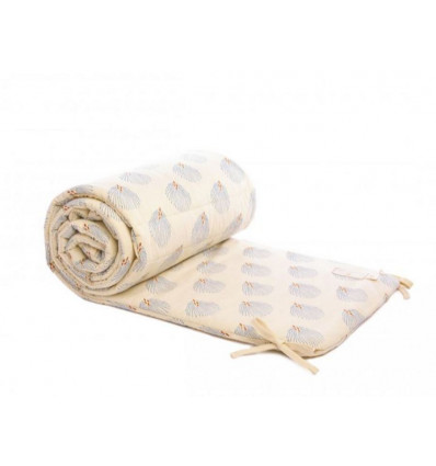 NEST BUMPER BLUE GATSBY/CREAM 22