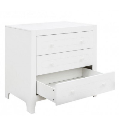 COMMODE 3 TIROIRS EVI BLANC 21