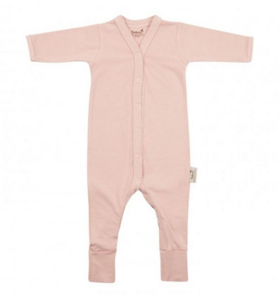 BABYSUIT L.SLV FEET MISTY ROSE 74/80 221
